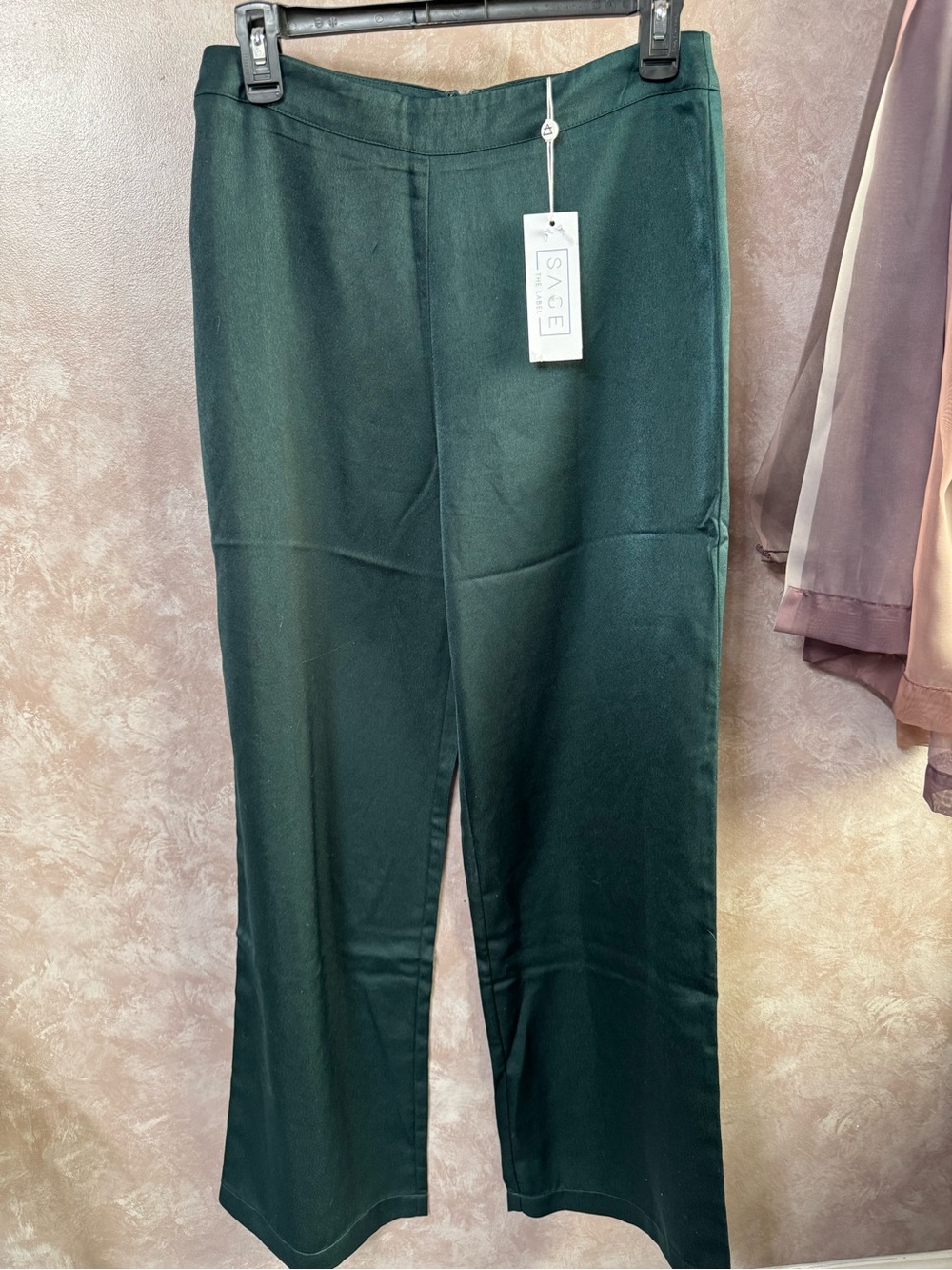 Sage The Label Hunter Green Wide-Leg Pants